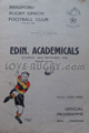 Bradford Edinburgh Academicals 1956 memorabilia